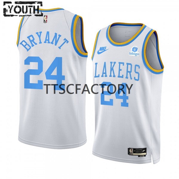 Los Angeles Lakers Trikot Kobe Bryant 24 Nike 2022-23 Classic Edition Weiß Swingman - Kinder Los Angeles Lakers Trikot Kobe Bryant 24 Nike 2022-23 Classic Edition Weiß Swingman - Kinder
